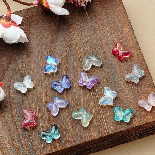 Perles murano faites à la main , chalumeau, papillon, DIY, plus de couleurs à choisir, 10x14mm, Vendu par PC
