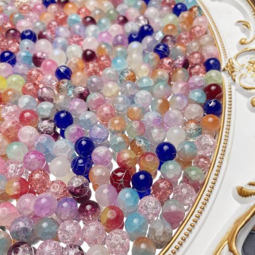 Perles murano faites à la main , chalumeau, Rond, vernis au four, DIY & craquelure, plus de couleurs à choisir, 10mm, 20PC/sac, Vendu par sac