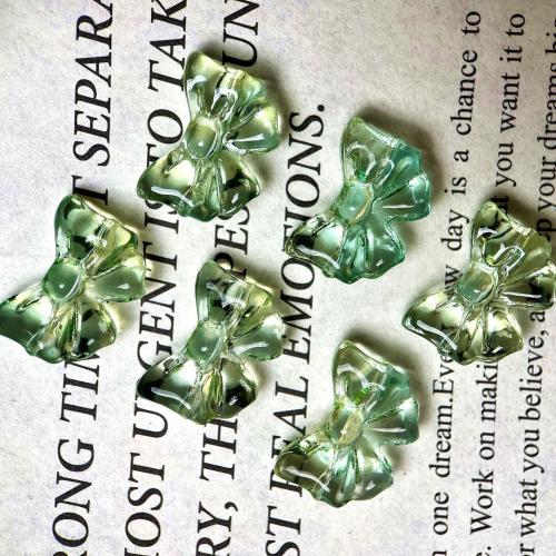 Lampwork Beads Bowknot plated DIY 14mm Sold By PC