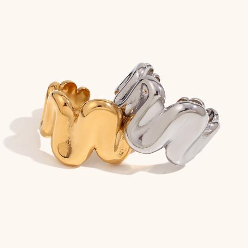 Stainless Steel Finger Ring 316L Stainless Steel Vacuum Ion Plating fashion jewelry & for woman Sold By PC