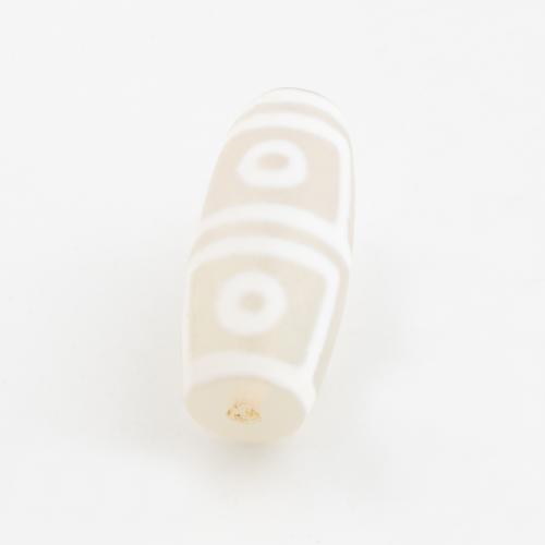 Natural Tibetan Agate Dzi Beads, Drum, DIY, 25.50x11mm, Hole:Approx 2mm, Sold By PC