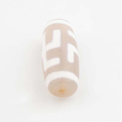 Natural Tibetan Agate Dzi Beads, Drum, DIY, 25.50x11mm, Hole:Approx 2mm, Sold By PC
