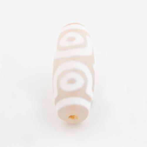 Natural Tibetan Agate Dzi Beads, Drum, DIY, 27.50x10.50mm, Hole:Approx 2mm, Sold By PC