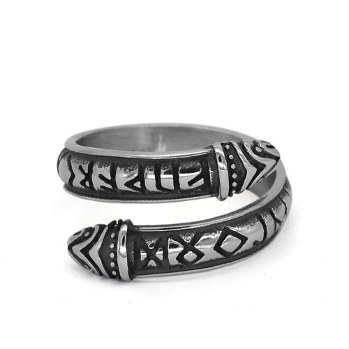 Titanium Čelik Finger Ring, modni nakit & bez spolne razlike & različite veličine za izbor, Prodano By PC