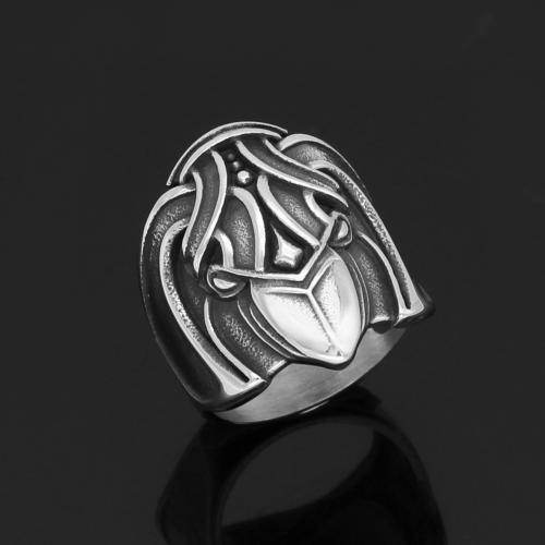 Пальцевидное Кольцо Титановой Стали, титан, ювелирные изделия моды & Мужская & разный размер для выбора, оригинальный цвет, продается PC