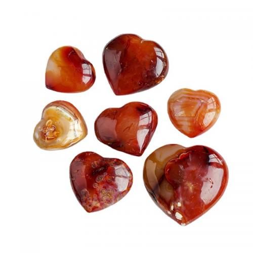 Fashion Decoration Red Agate Heart for home and office red Sold By PC