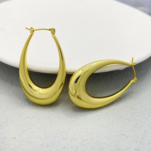 Messing Leverback Ohrring, 18K vergoldet, Modeschmuck & für Frau, frei von Nickel, Blei & Kadmium, 40x45mm, verkauft von Paar