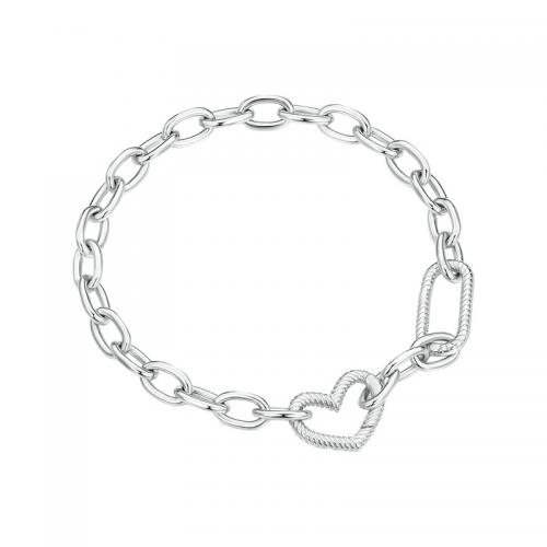 925 Sterling Silver Bangle Bracelet plated for woman silver color Length Approx 19 cm Sold By PC