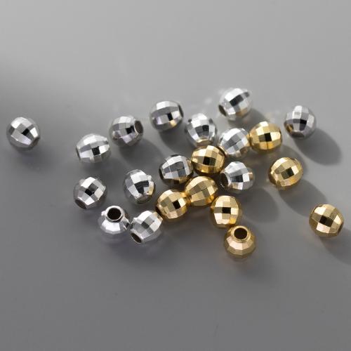 925 Sterling Silber Perlen, plattiert, DIY & verschiedene Größen vorhanden, keine, verkauft von PC