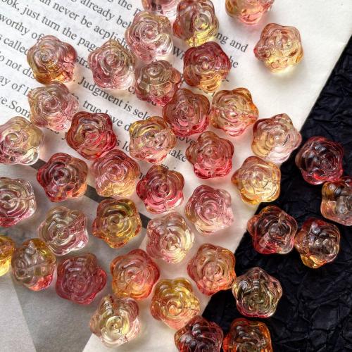 Lampwork Beads Rose stoving varnish DIY 12mm Sold By PC