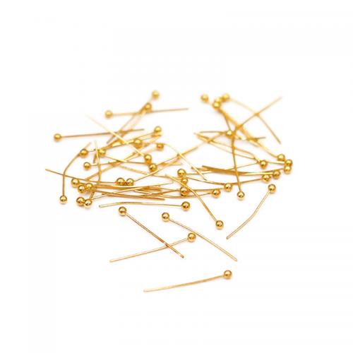Brass Headpin plated DIY Sold By PC