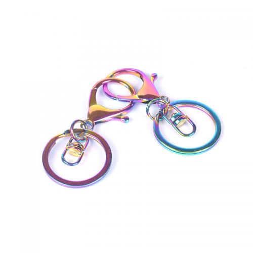 Zinc Alloy Key Clasp plated DIY multi-colored Sold By PC