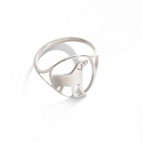 Titanium Čelik Finger Ring, modni nakit & bez spolne razlike & različite veličine za izbor & šupalj, više boja za izbor, Prodano By PC