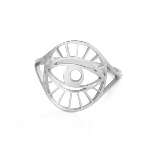 Titanium Steel Finger Ring Vacuum Ion Plating fashion jewelry & Unisex & hollow 15.20mm Sold By PC