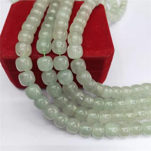 Natural Aventurine Beads Green Aventurine Column polished DIY light green Sold Per Approx 38 cm Strand