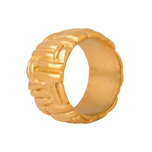 Anelli Coppia Finger, Titantium acciaio, gioielli di moda & formato differente per scelta & per la donna, dorato, width 13mm, Venduto da PC