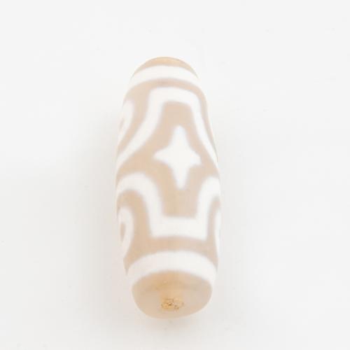 Natural Tibetan Agate Dzi Beads, Drum, DIY, 28x10.50mm, Hole:Approx 2mm, Sold By PC