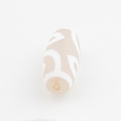 Natural Tibetan Agate Dzi Beads, Drum, DIY, 27x11.50mm, Hole:Approx 2mm, Sold By PC