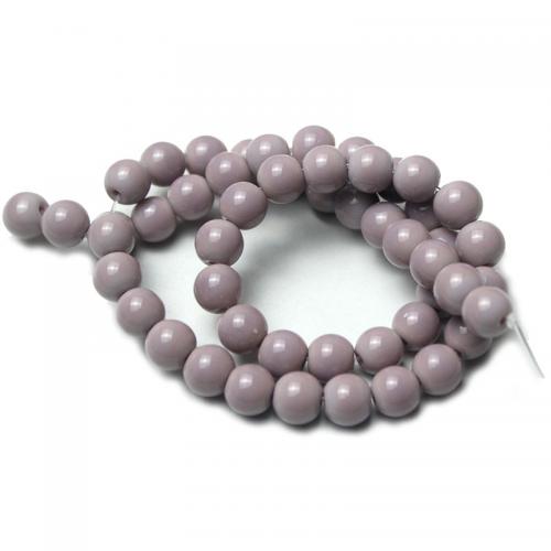 Fashion Glass Beads, Round, DIY, more colors for choice, 8mm, Approx 46PCs/Strand, Sold By Strand