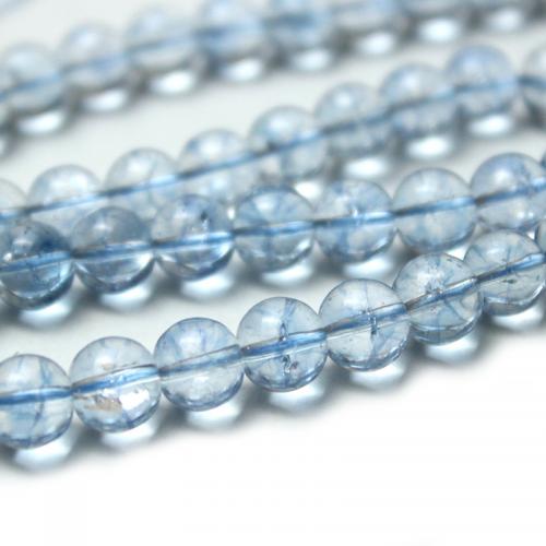 Fashion Glass Beads, Round, DIY & different size for choice, light blue, Sold By Strand