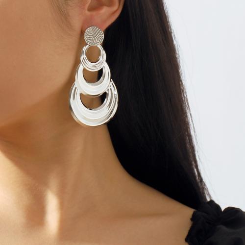 Iron Earring, plated, fashion jewelry & for woman, more colors for choice, nickel, lead & cadmium free, Sold By Pair