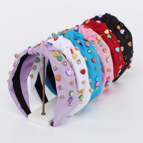 Hair Bands Cloth with Glass Rhinestone fashion jewelry & for woman Sold By PC