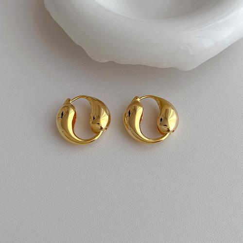 Brass Leverback Earring, plated, fashion jewelry, gold, nickel, lead & cadmium free, 23x23mm, Sold By Pair