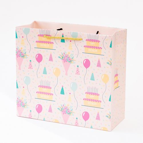 Fashion Gavepose, Papir, forskellig størrelse for valg, lyserødt, 10/Lot, Solgt af Lot