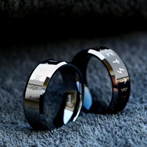 Aço de tungstênio anel, polido, unissex & tamanho diferente para a escolha, Mais cores pare escolha, tamanho:6-13, vendido por PC