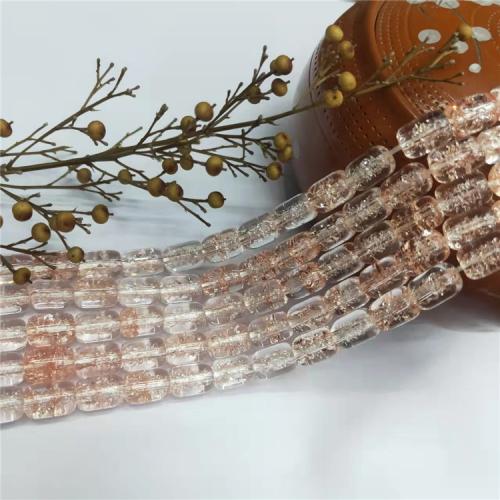 Crystal Beads, barrel, polished, DIY, Light Siam, 8x12mm, Approx 36PCs/Strand, Sold By Strand