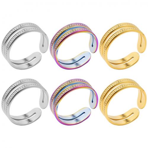 خاتم إصبع الفولاذ المقاوم للصدأ, 304 الفولاذ المقاوم للصدأ, مجوهرات الموضة & للجنسين, المزيد من الألوان للاختيار, 6mm, حجم:8, تباع بواسطة PC