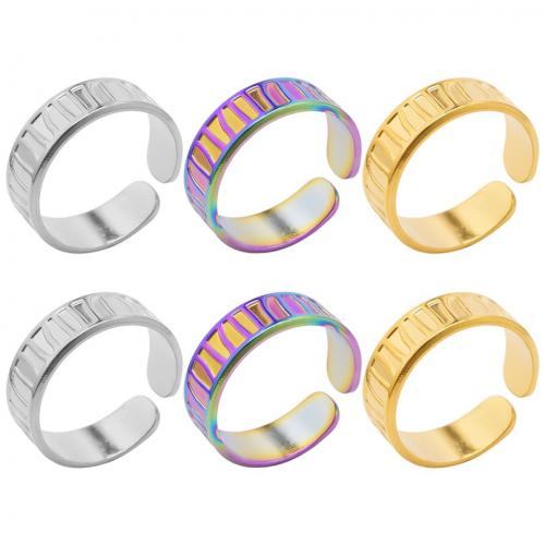Stainless Steel Finger Ring, 304 Stainless Steel, Vacuum Ion Plating, fashion jewelry & Unisex, more colors for choice, 6mm, US Ring Size:8, Sold By PC