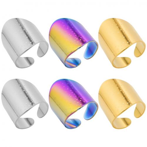 Stainless Steel Finger Ring, 304 Stainless Steel, Vacuum Ion Plating, fashion jewelry & Unisex, more colors for choice, 28mm, US Ring Size:8, Sold By PC