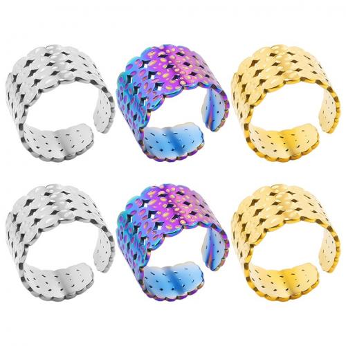 Stainless Steel Finger Ring, 304 Stainless Steel, Vacuum Ion Plating, fashion jewelry & Unisex, more colors for choice, 16mm, US Ring Size:8, Sold By PC