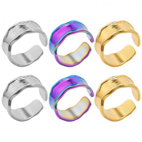 Stainless Steel Finger Ring 304 Stainless Steel Vacuum Ion Plating fashion jewelry & Unisex 9mm US Ring Sold By PC