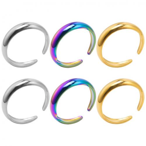 Stainless Steel Finger Ring, 304 Stainless Steel, Vacuum Ion Plating, fashion jewelry & Unisex, more colors for choice, 5mm, US Ring Size:8, Sold By PC
