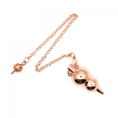 Brass Pendulum, Calabash, plated, Unisex, more colors for choice, calabash:37x16mm,chain length 20cm, Sold By PC