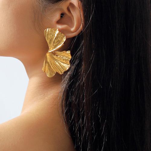 Boucles d'oreilles en alliage de zinc, Placage, bijoux de mode & pour femme, plus de couleurs à choisir, protéger l'environnement, sans nickel, plomb et cadmium, 32x65mm, Vendu par paire