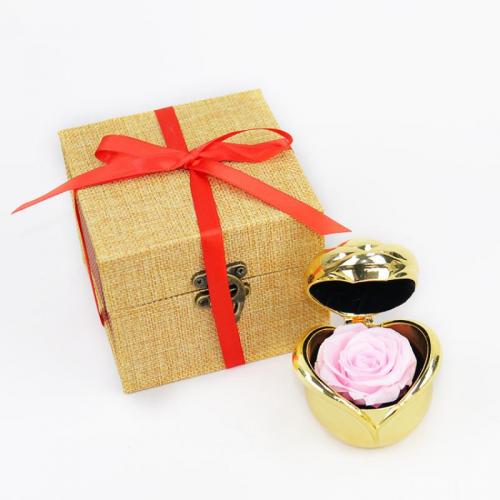 Plastic Gift Set, with Cloth, Rose, plated, Customized, more colors for choice, 55x54x48mm, Sold By Box