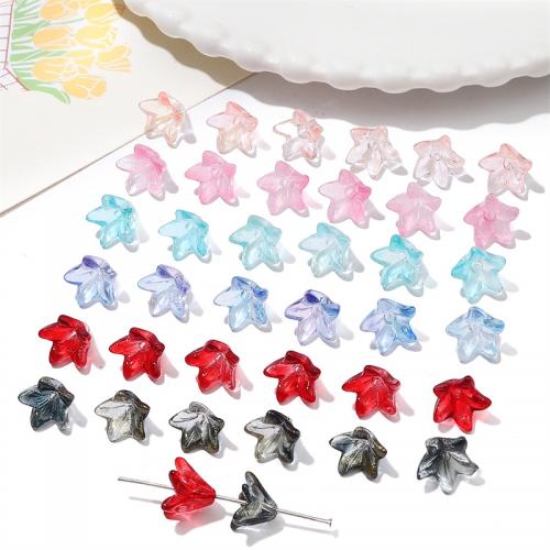 Fashion Glass Beads, Flower, DIY, more colors for choice, 13x10mm, 20PCs/Bag, Sold By Bag