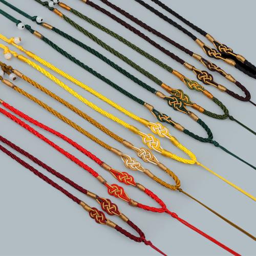 Fashion Necklace Cord, Polyester, Unisex & retractable, more colors for choice, Length:Approx 9.8-12.6 Inch, Sold By PC