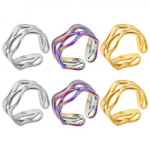 Edelstahl Ringe, 304 Edelstahl, Modeschmuck & unisex & hohl, keine, 10mm, Größe:8, verkauft von PC