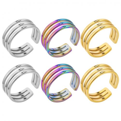 Stainless Steel Finger Ring, 304 Stainless Steel, Vacuum Ion Plating, fashion jewelry & Unisex & hollow, more colors for choice, 9mm, US Ring Size:8, Sold By PC