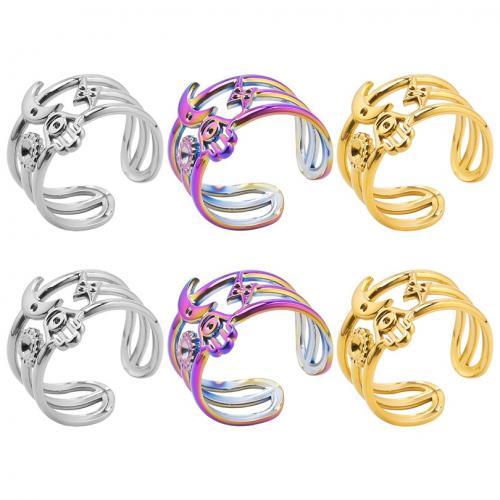 Edelstahl Ringe, 304 Edelstahl, Modeschmuck & unisex & hohl, keine, 15mm, Größe:8, verkauft von PC