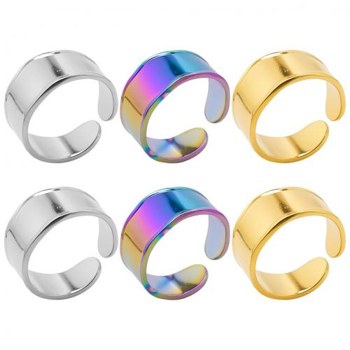 Stainless Steel Finger Ring 304 Stainless Steel Vacuum Ion Plating fashion jewelry & Unisex 11mm US Ring Sold By PC