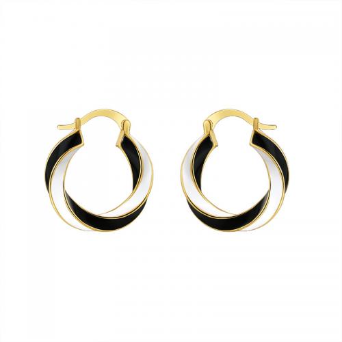 Brass Leverback Earring plated fashion jewelry & for woman & enamel nickel lead & cadmium free Sold By Pair