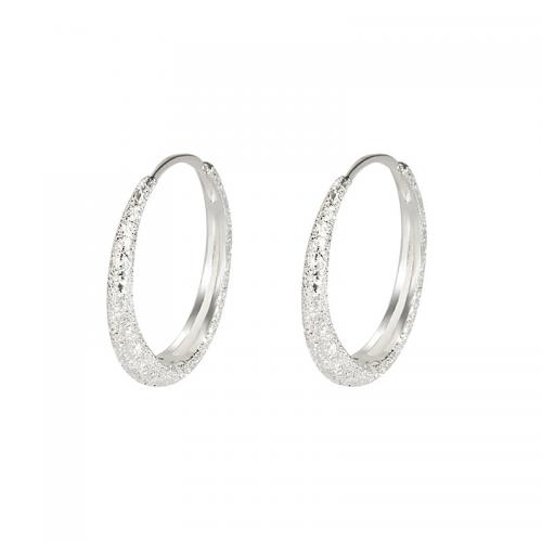 925 Sterling Silver Hoop Earrings fashion jewelry & for woman nickel lead & cadmium free 3mm Sold By Pair