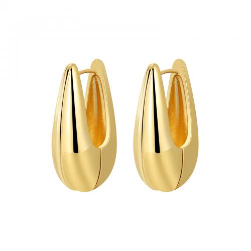 Messing Leverback Ohrring, plattiert, Modeschmuck & für Frau, keine, frei von Nickel, Blei & Kadmium, 17x30mm, verkauft von Paar