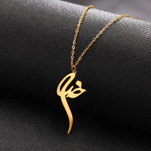 Titanium Steel Necklace, with 5CM extender chain, plated, fashion jewelry & for woman & hollow, more colors for choice, Length:45 cm, Sold By PC