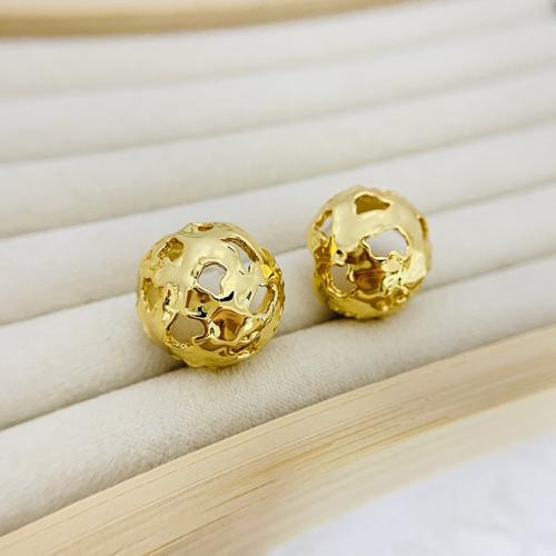 Brass Stud Earring, 18K gold plated, fashion jewelry & for woman & hollow, more colors for choice, nickel, lead & cadmium free, 20x20mm, Sold By Pair